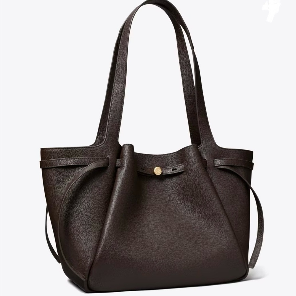Tory Burch ROMY Tote Bag Deep Brown NWT